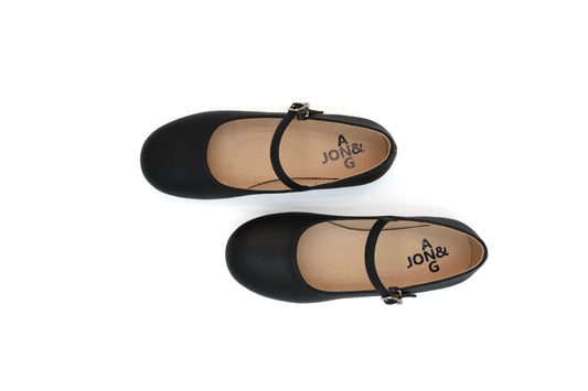 Adele Black 英倫風瑪莉珍(黑色)