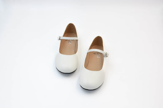 Adele White 英倫風瑪莉珍(白色)