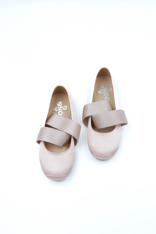 Aurora Pink 絲緞仿芭蕾鞋(粉色)