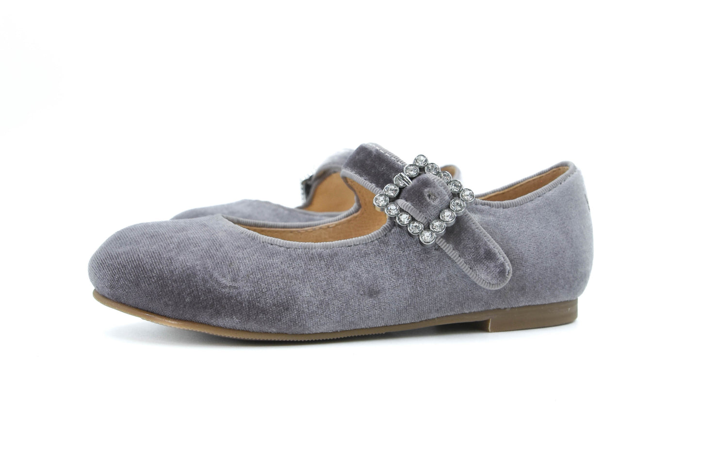 Aimee Silver 鑽釦瑪莉珍(銀灰)