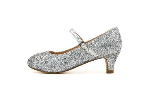 Ariana Silver 閃亮高跟鞋(銀色)