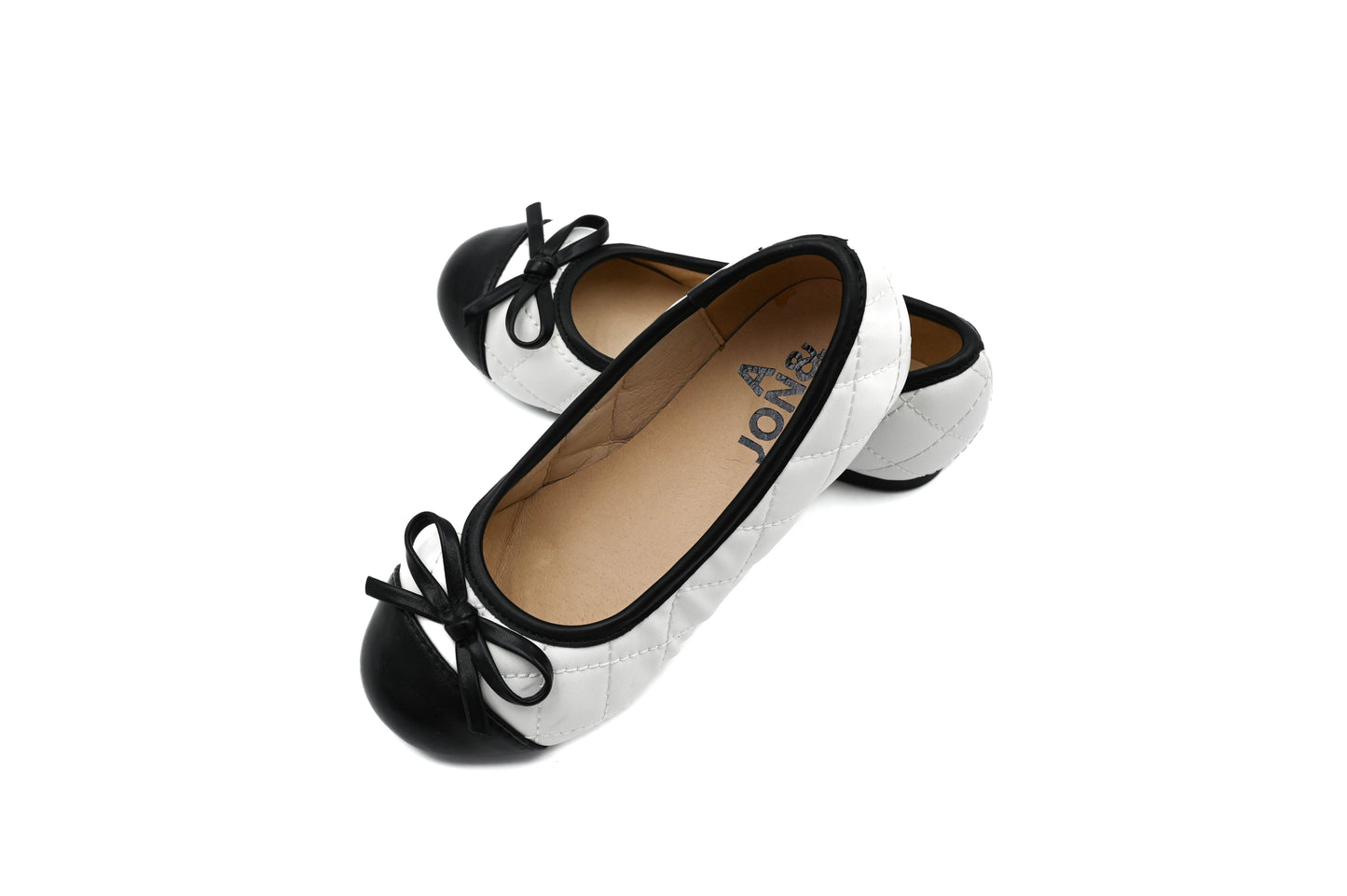 Angelique White小香風平底鞋(白色)