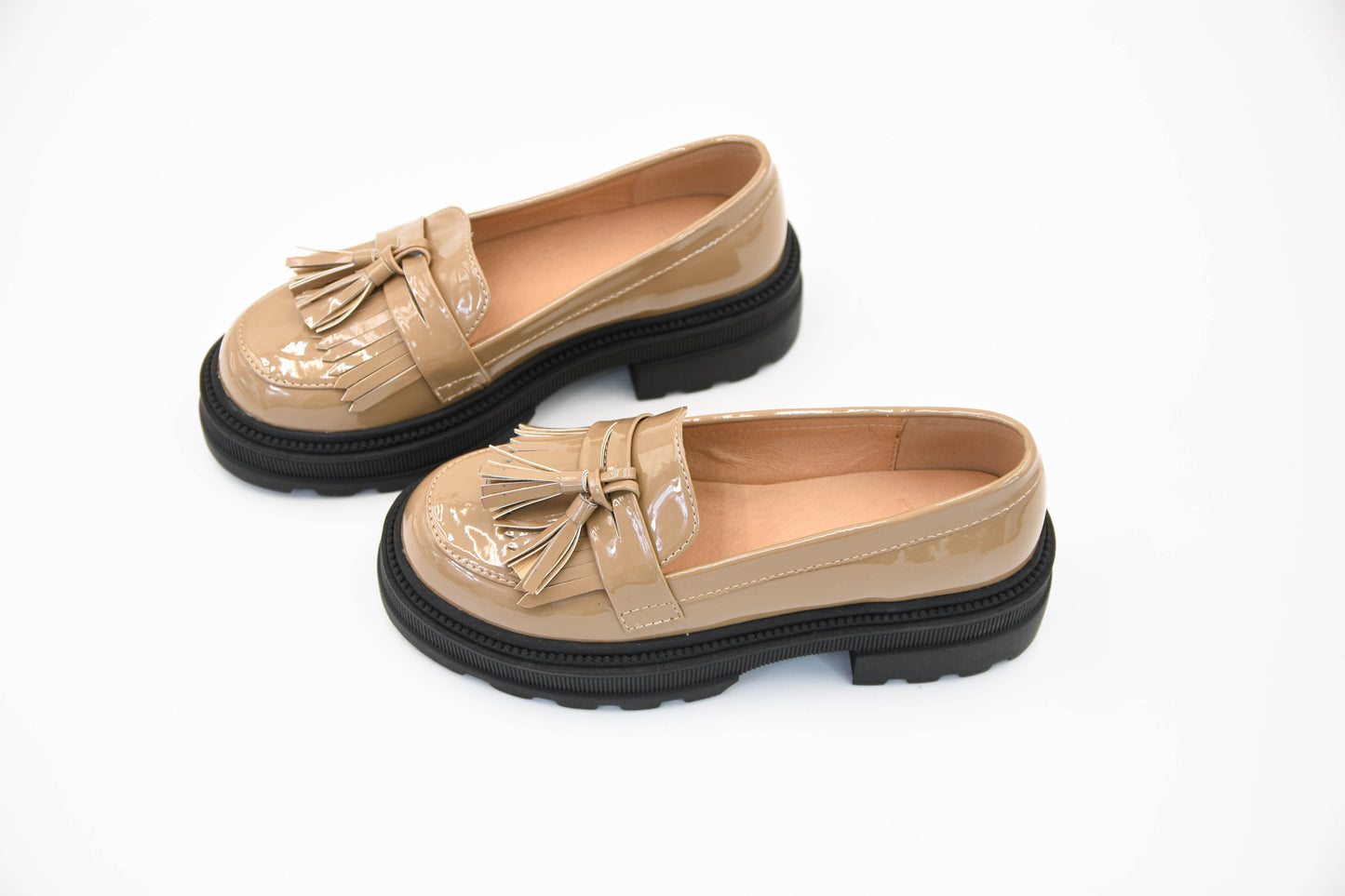 Abby Tassel Decor Nude Patent 流蘇厚底鞋(膚色)
